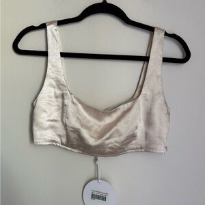 Princess Polly Cream Crop Top